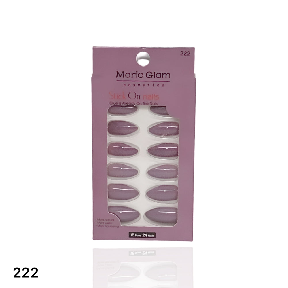 24 Pcs Nails With Glue