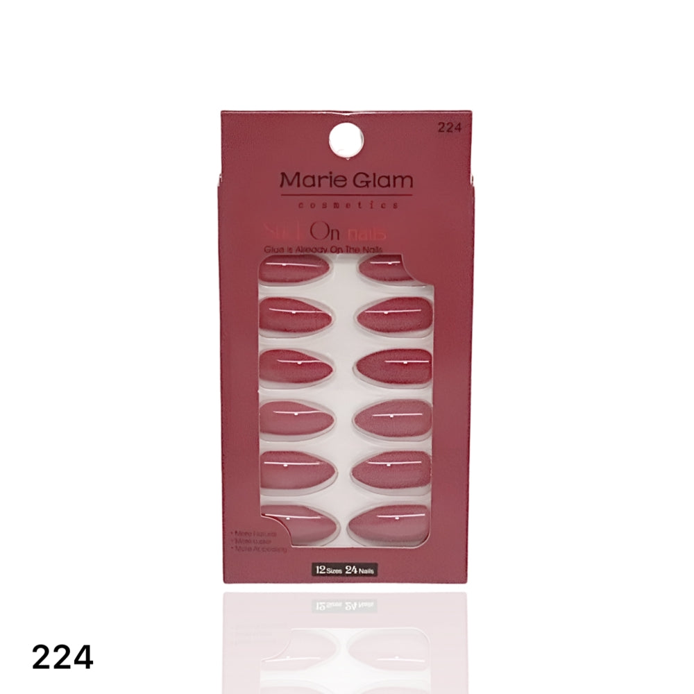 24 Pcs Nails With Glue
