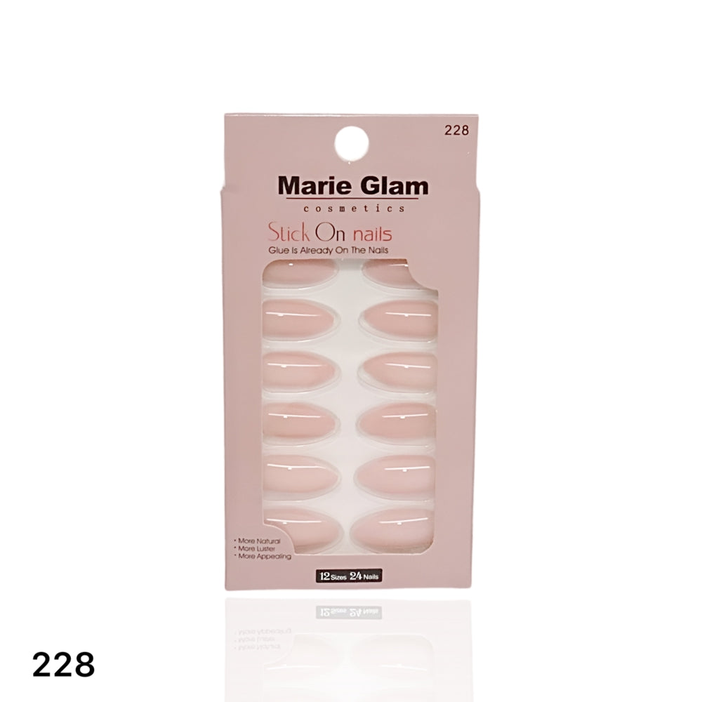 24 Pcs Nails With Glue