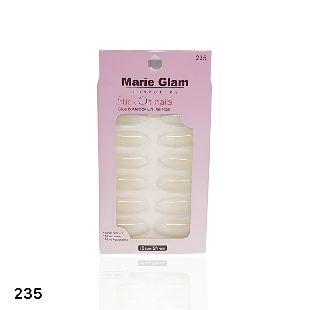 24 Pcs Nails With Glue