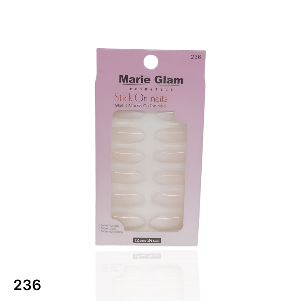 24 Pcs Nails With Glue