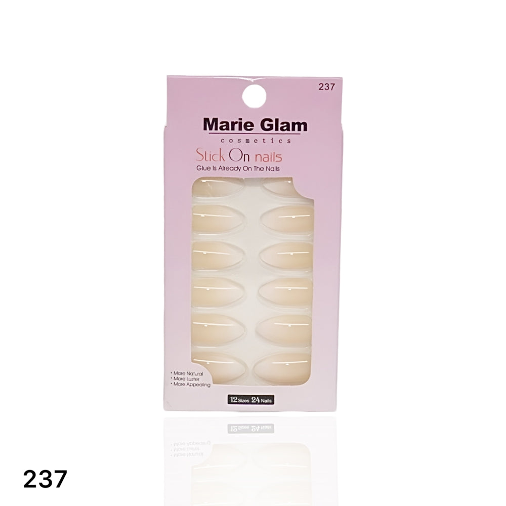 24 Pcs Nails With Glue