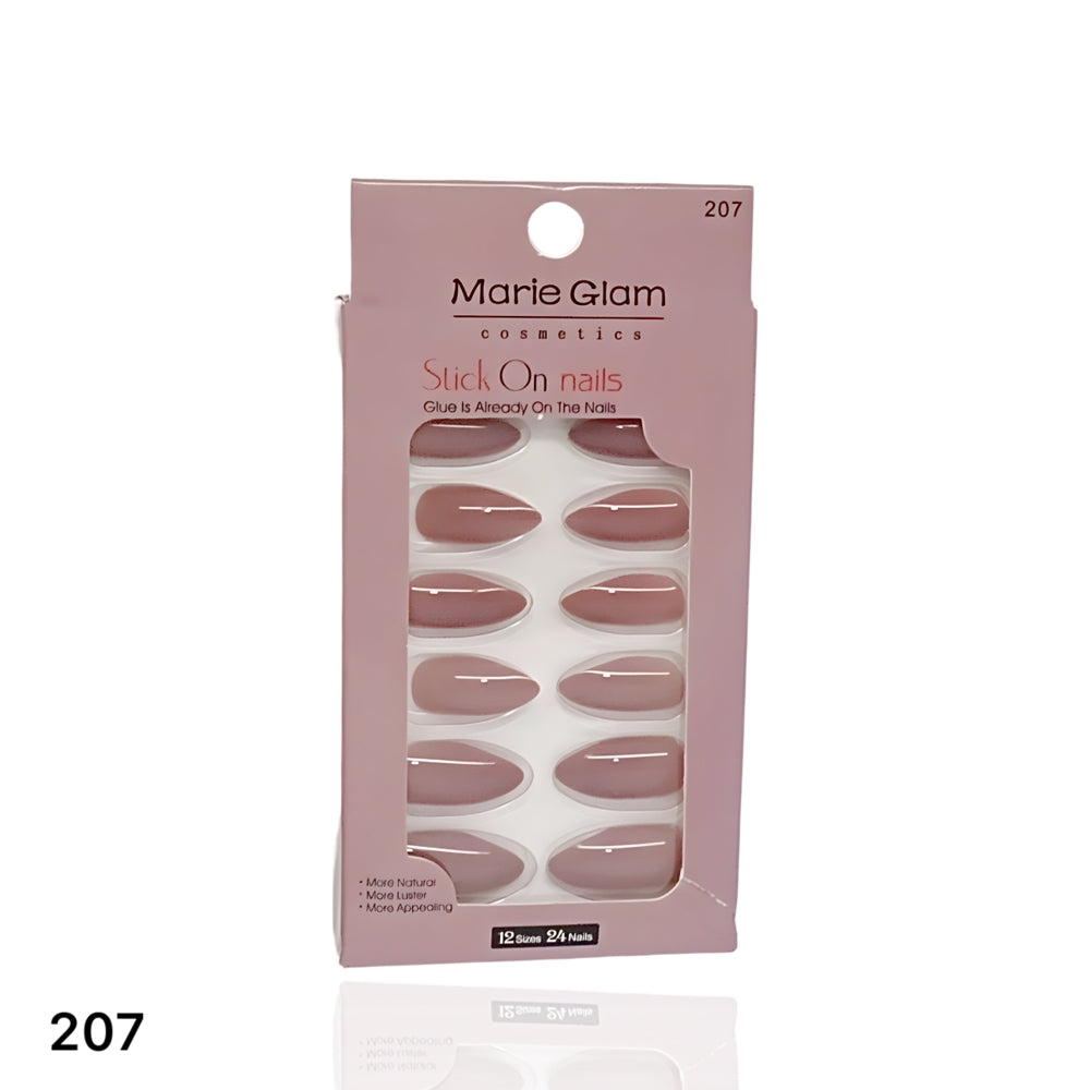 24 Pcs Nails With Glue