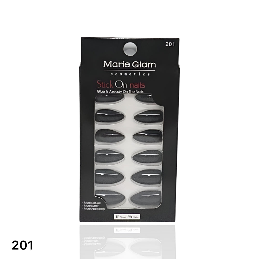 24 Pcs Nails With Glue