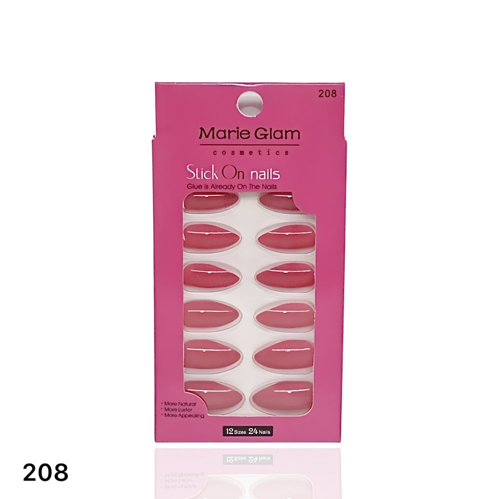 24 Pcs Nails With Glue
