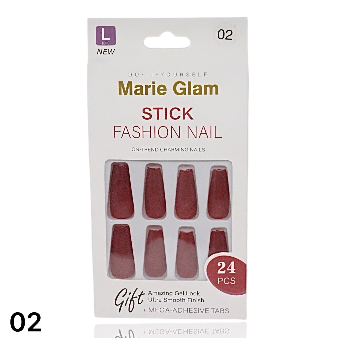 24 PCS Nails Without Glue L-Series