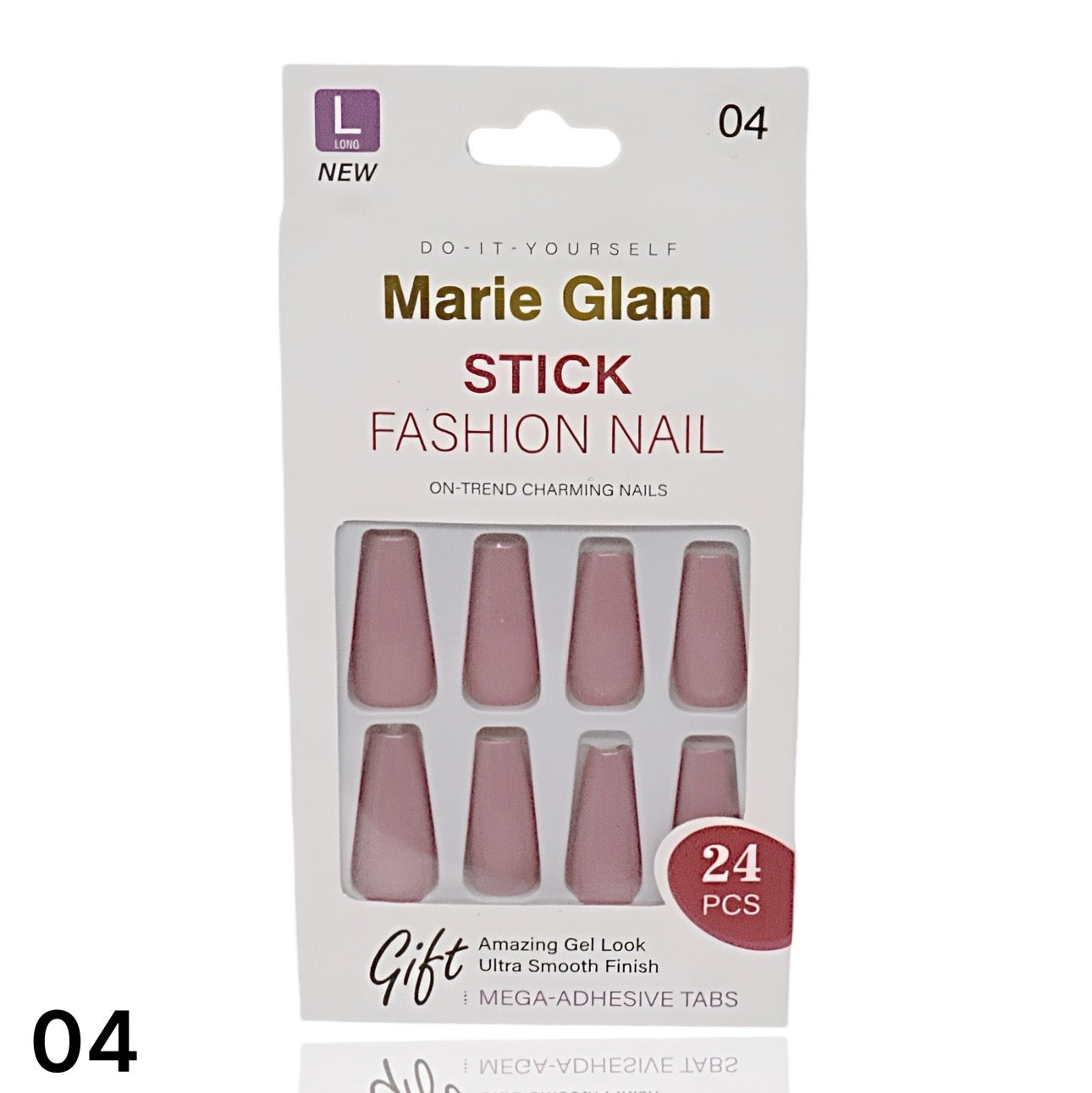 24 PCS Nails Without Glue L-Series