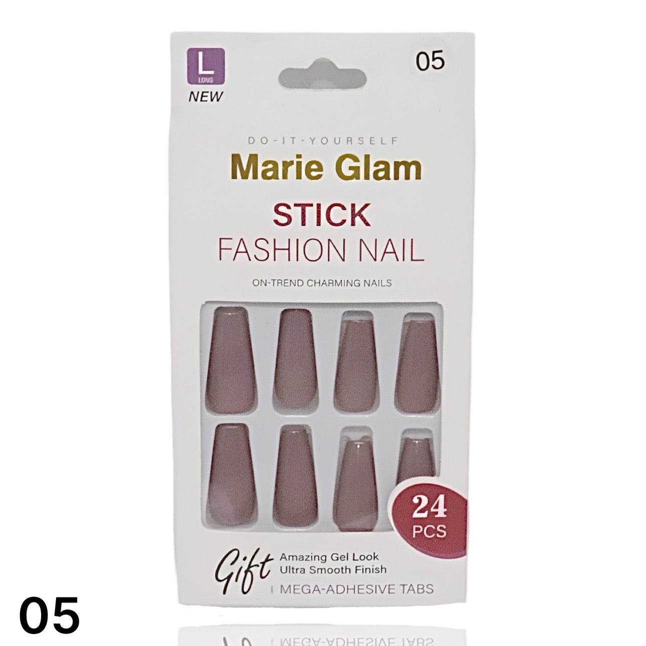 24 PCS Nails Without Glue L-Series