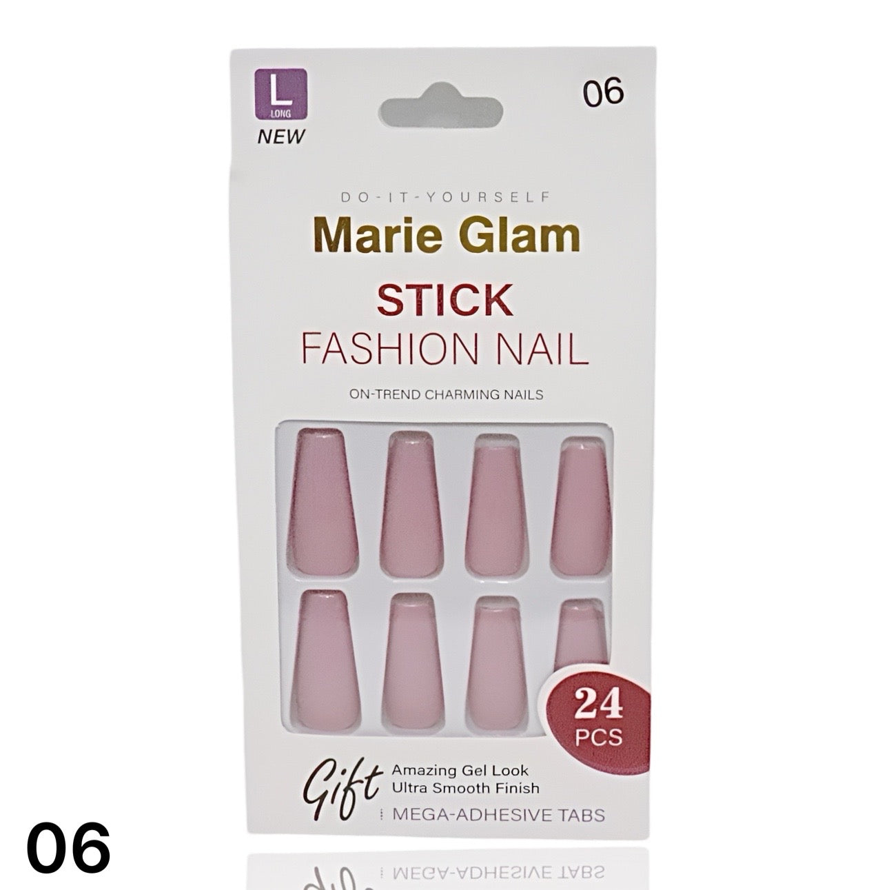 24 PCS Nails Without Glue L-Series