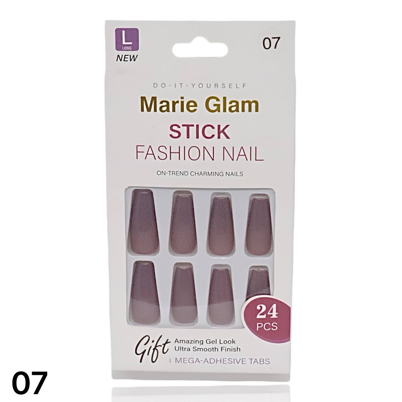 24 PCS Nails Without Glue L-Series