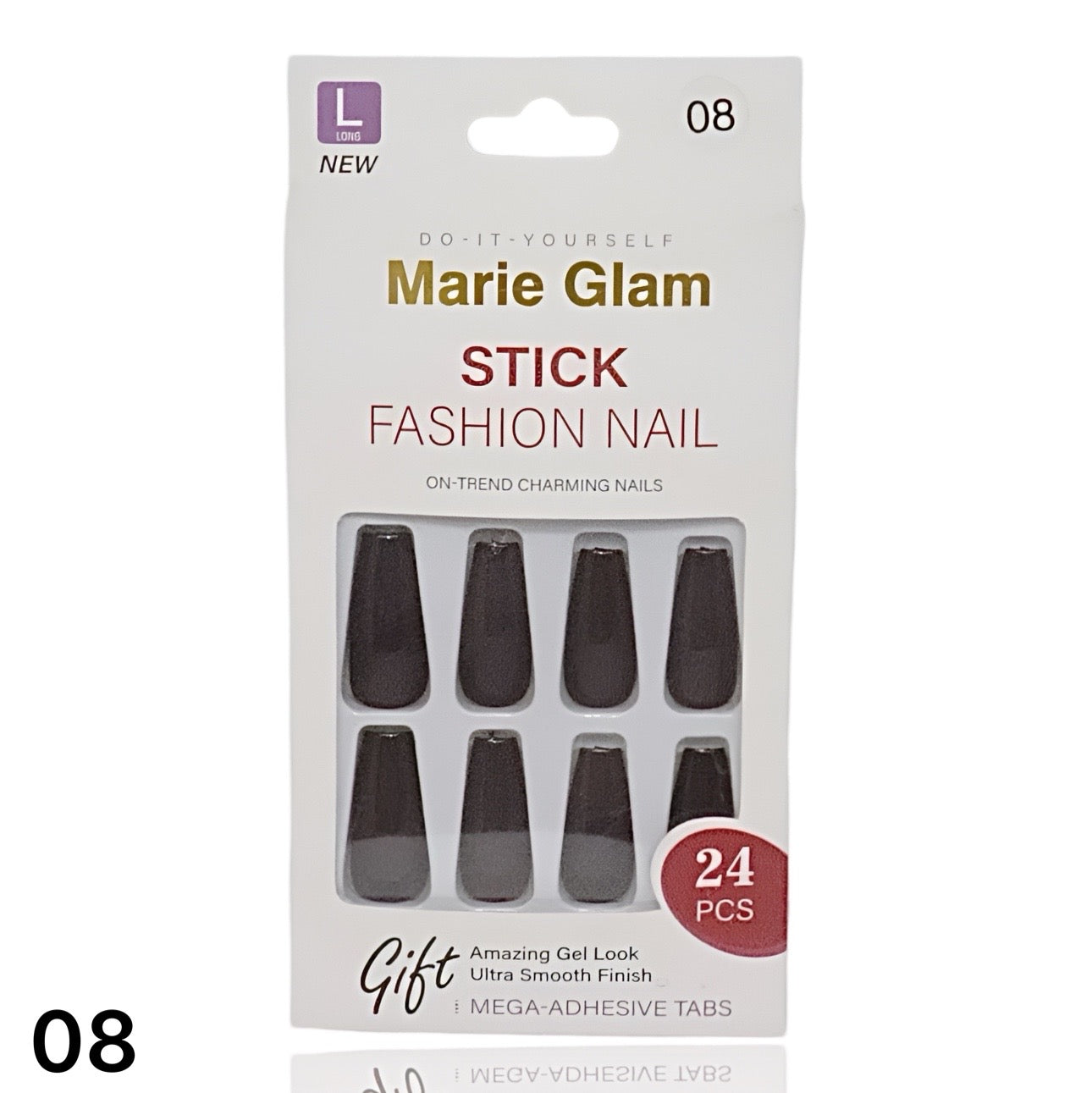 24 PCS Nails Without Glue L-Series