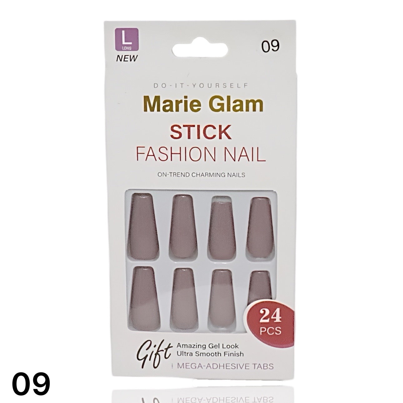 24 PCS Nails Without Glue L-Series