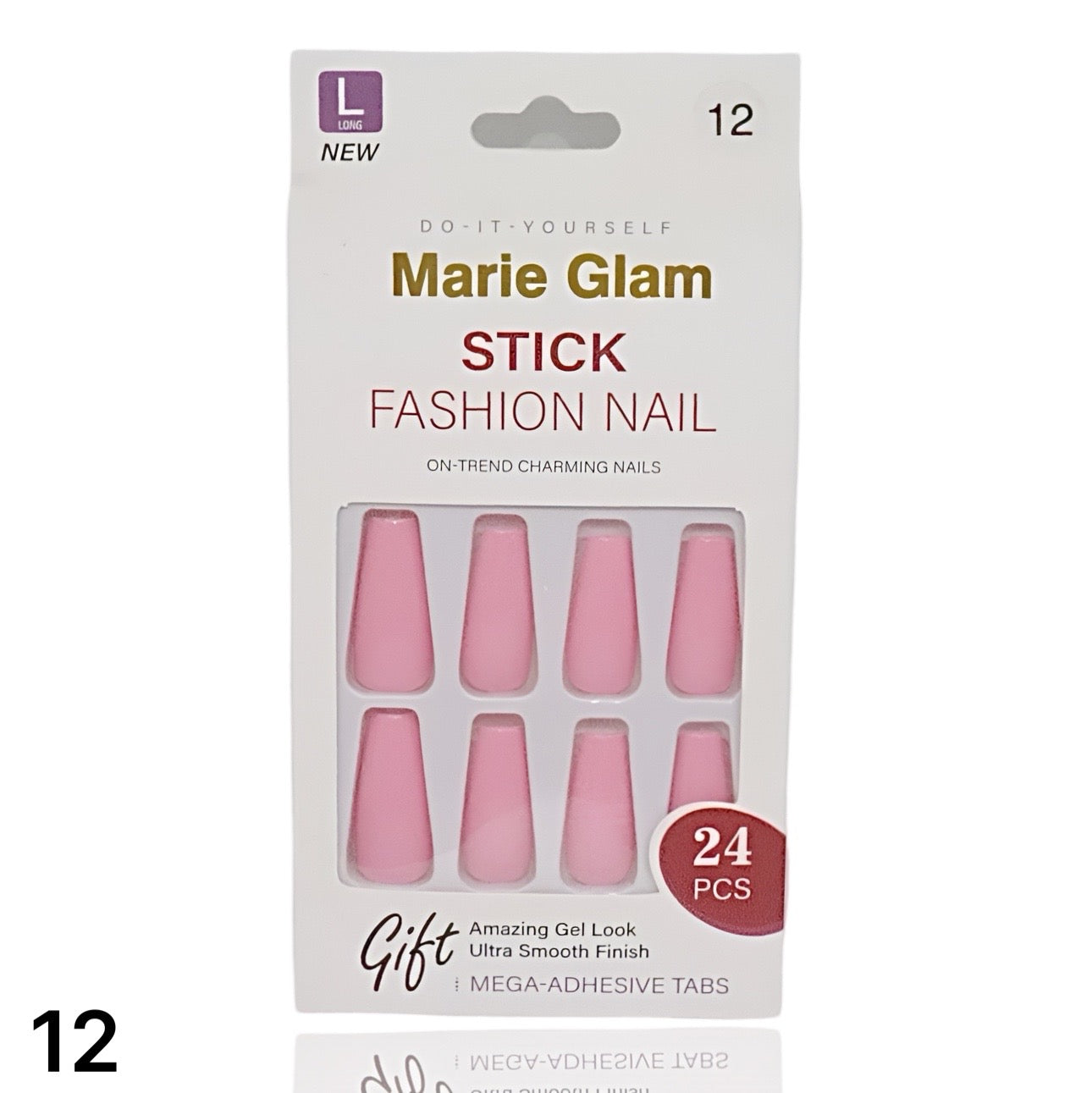 24 PCS Nails Without Glue L-Series
