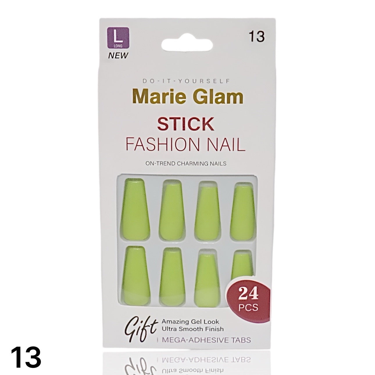 24 PCS Nails Without Glue L-Series