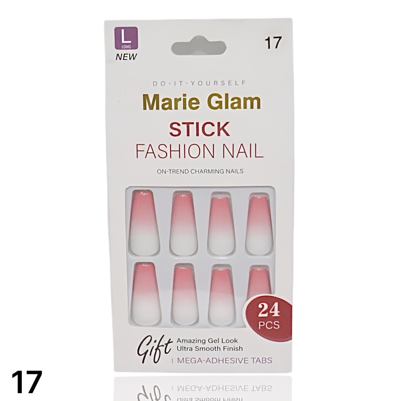24 PCS Nails Without Glue L-Series