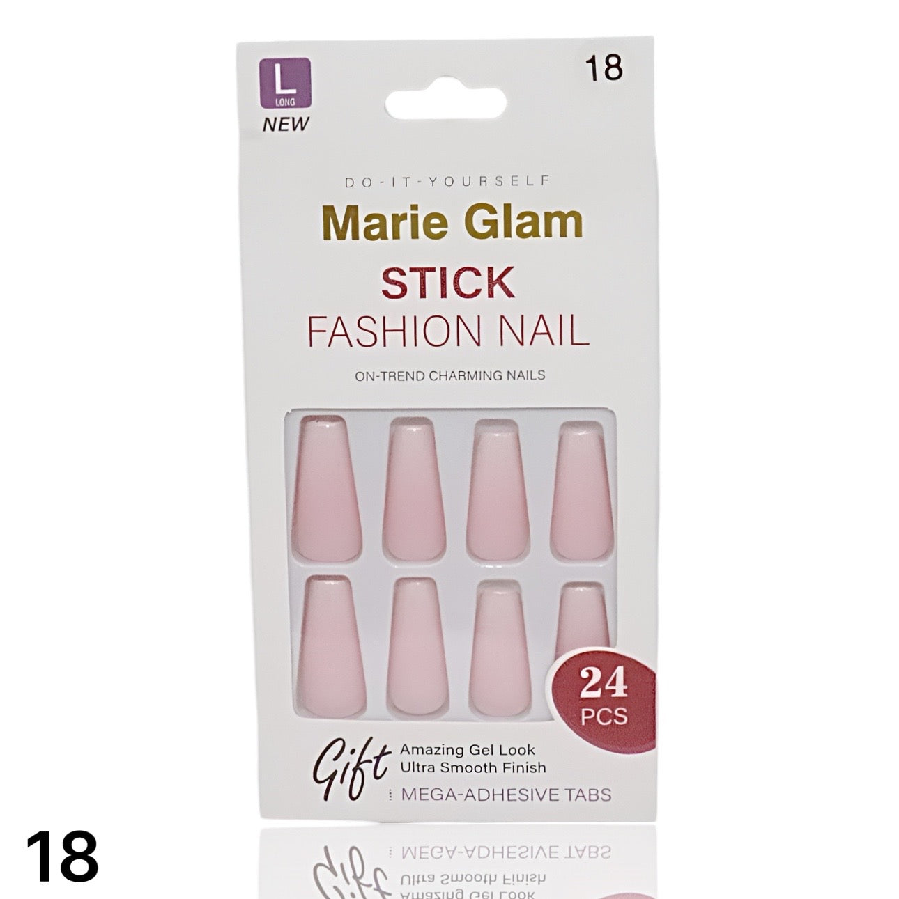 24 PCS Nails Without Glue L-Series
