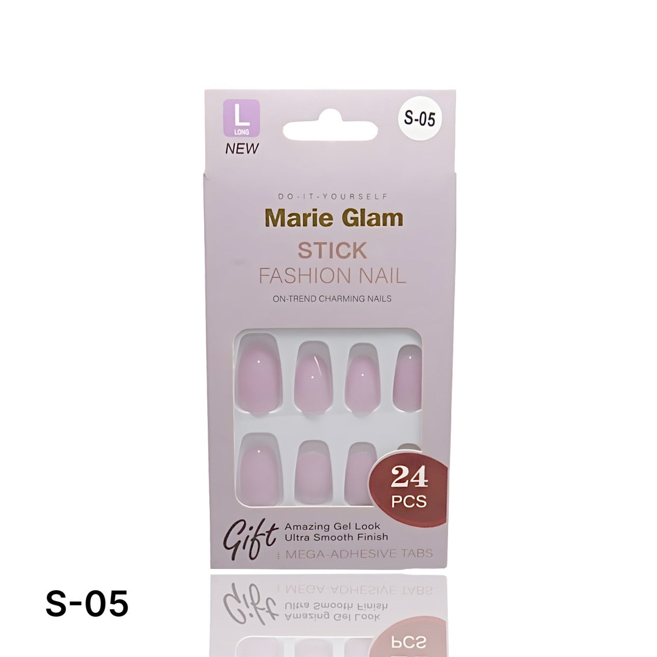 24 PCS Nails Without Glue S-Series