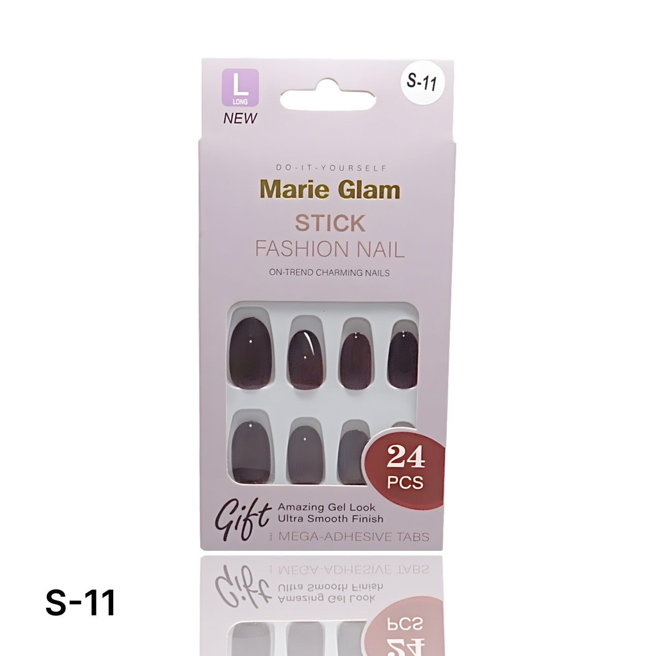 24 PCS Nails Without Glue S-Series