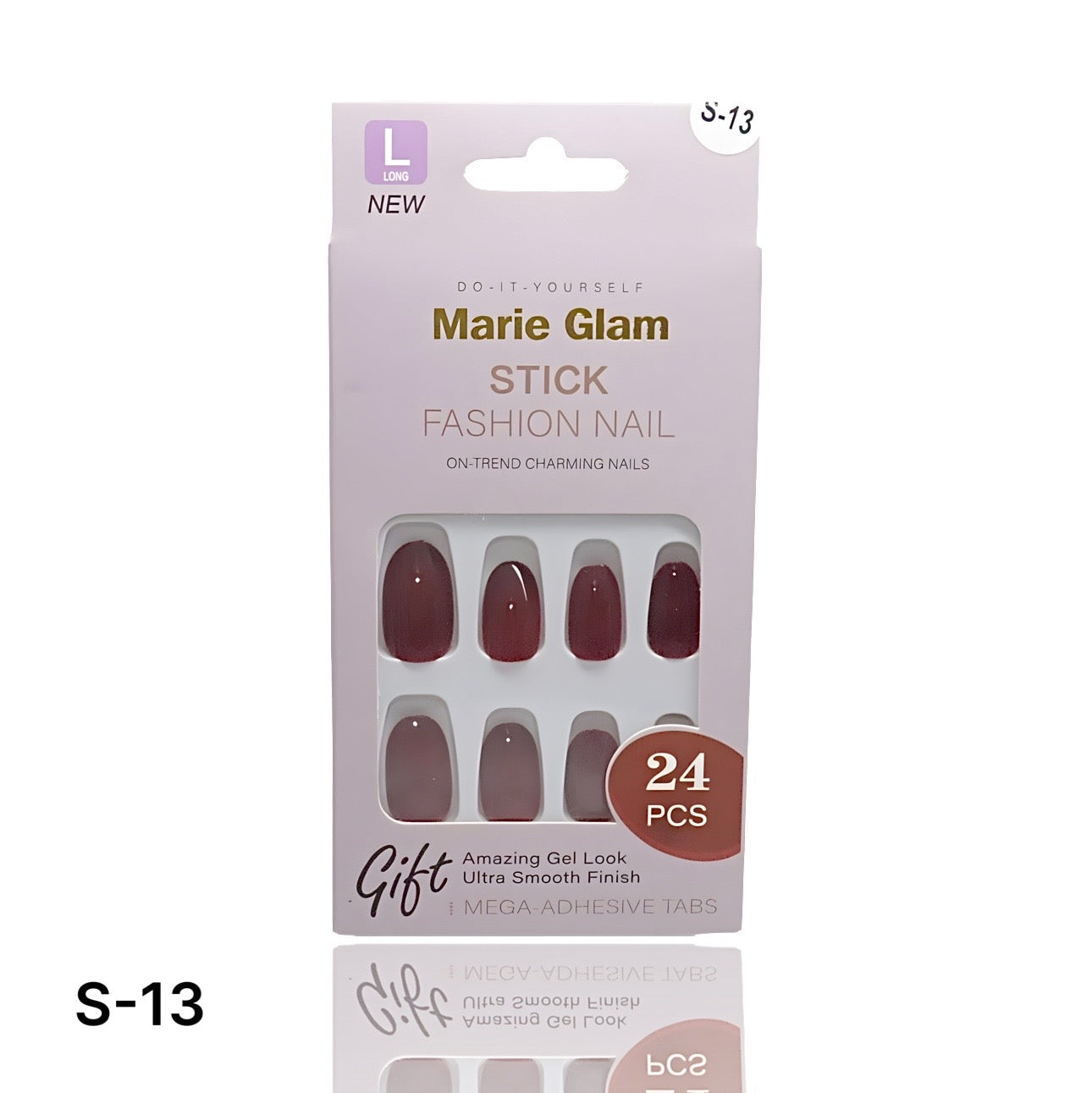 24 PCS Nails Without Glue S-Series
