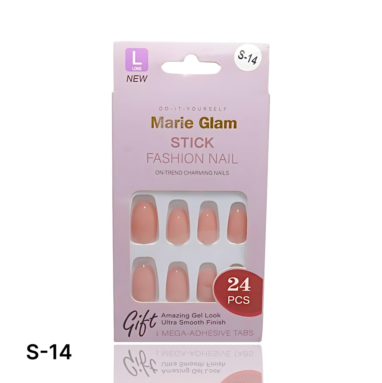 24 PCS Nails Without Glue S-Series
