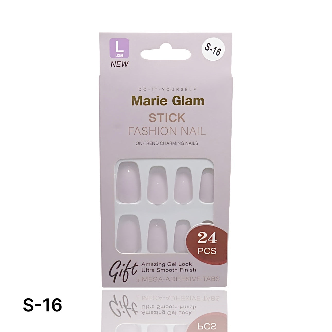 24 PCS Nails Without Glue S-Series