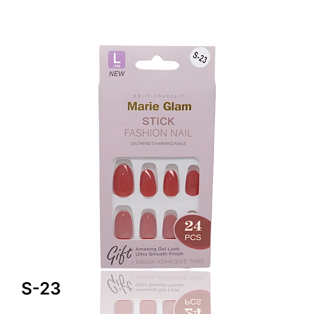 24 PCS Nails Without Glue S-Series