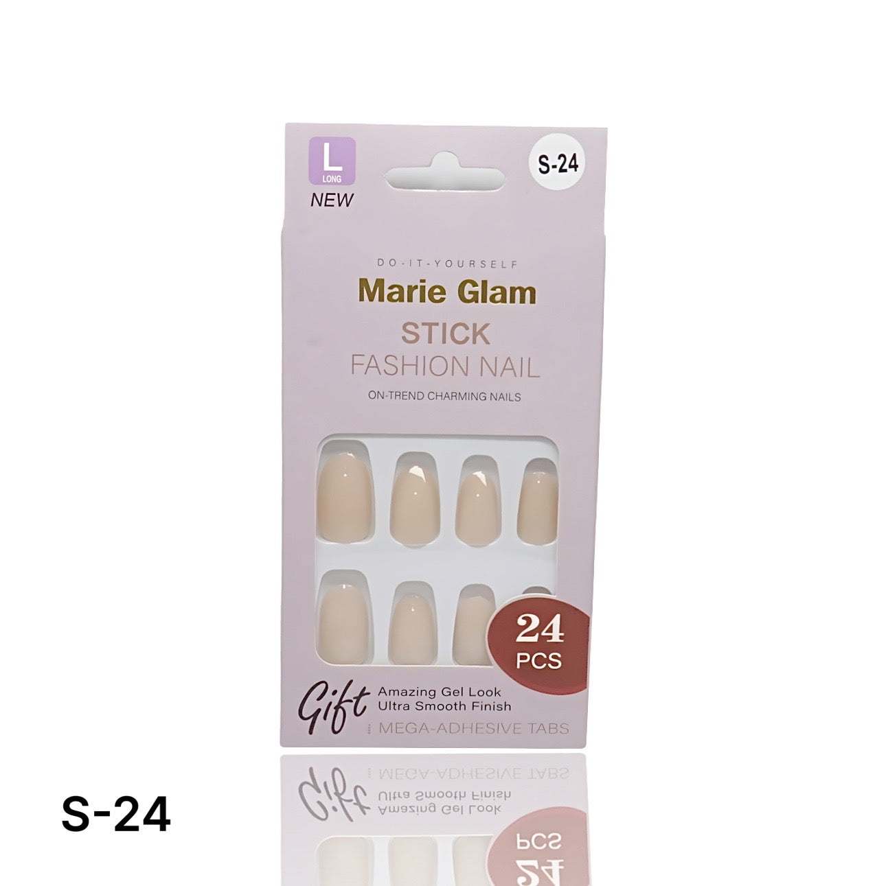24 PCS Nails Without Glue S-Series