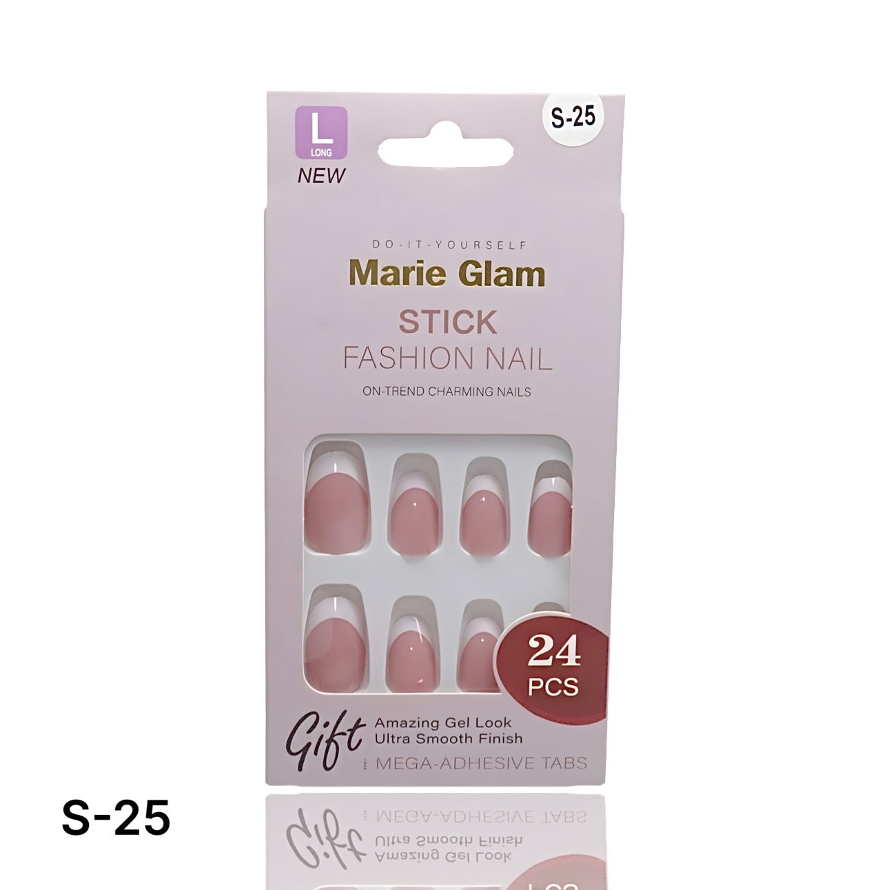 24 PCS Nails Without Glue S-Series