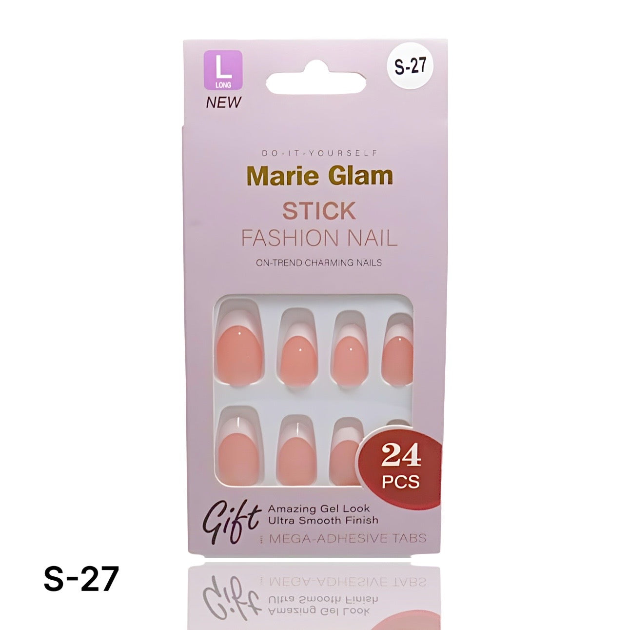 24 PCS Nails Without Glue S-Series
