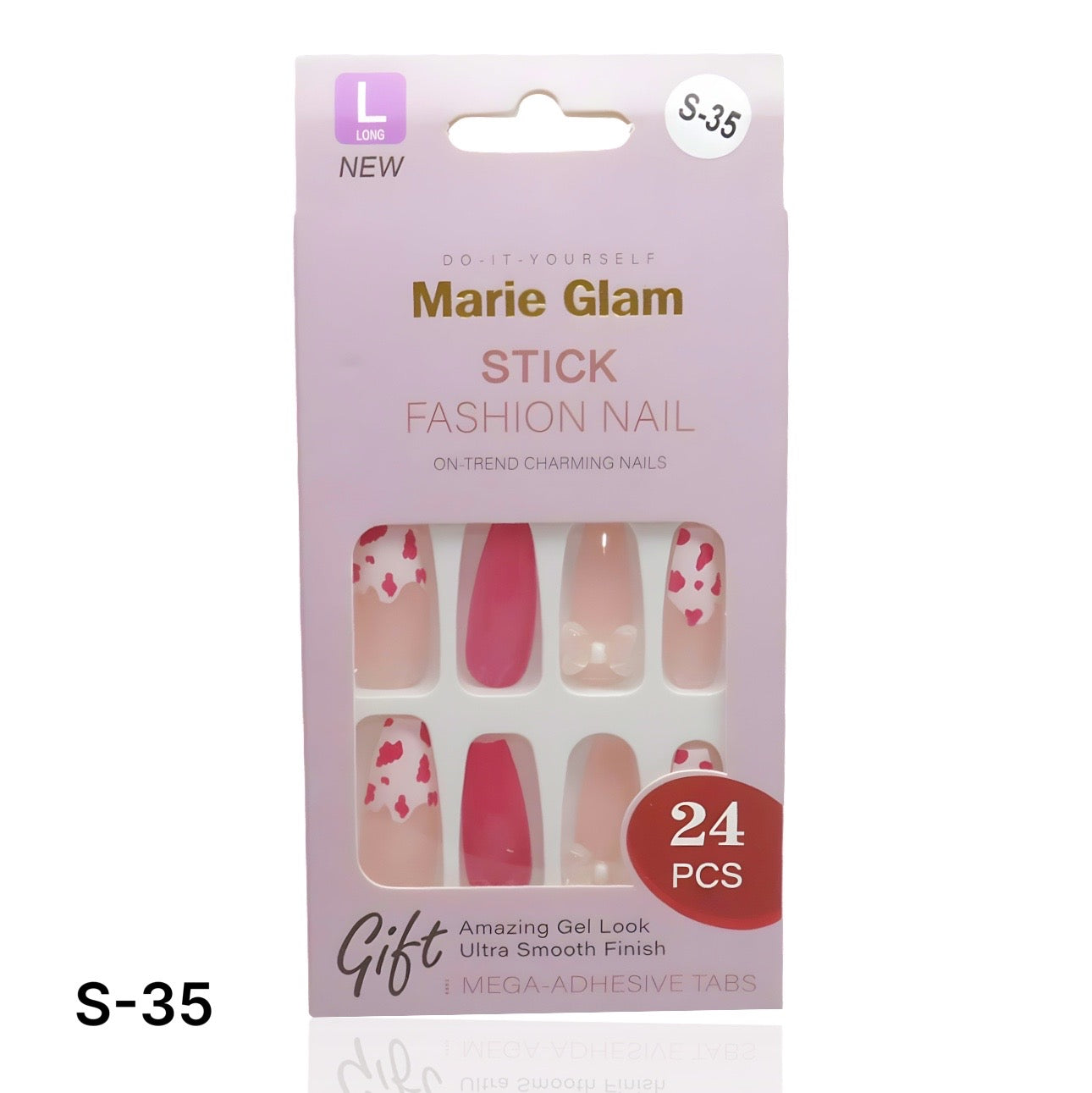 24 PCS Nails Without Glue S-Series