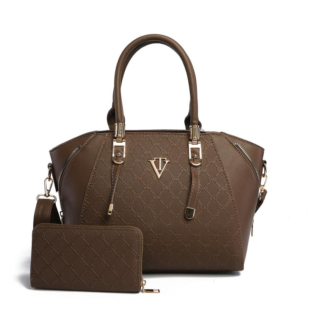 CAMO HANDBAG WITH WALLET