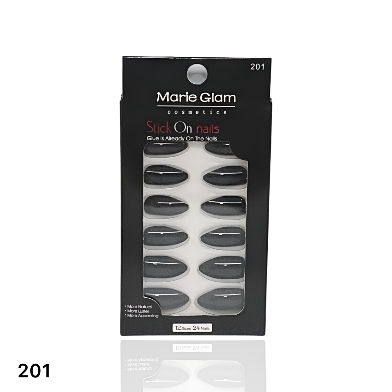 24 Pcs Nails With Glue