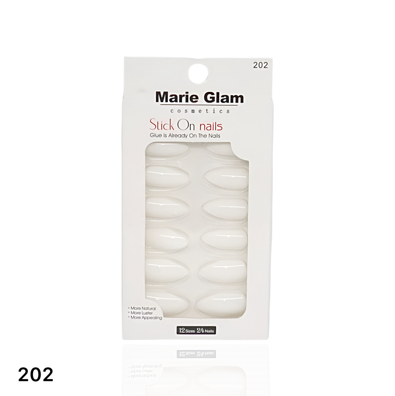 24 Pcs Nails With Glue