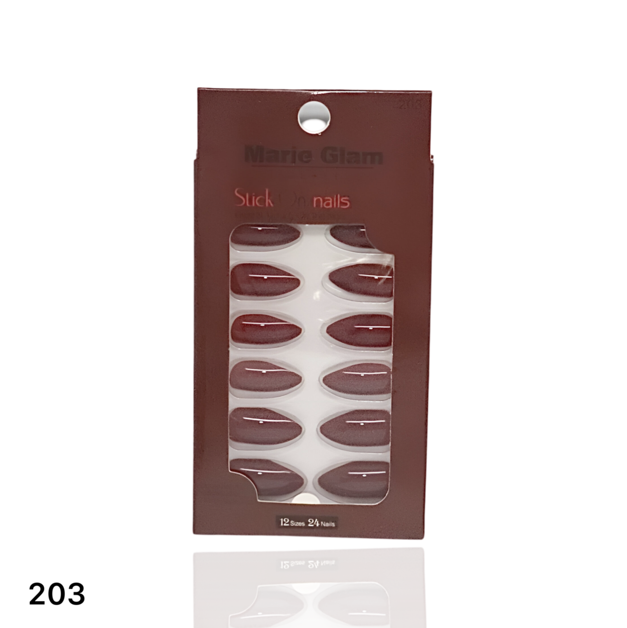 24 Pcs Nails With Glue