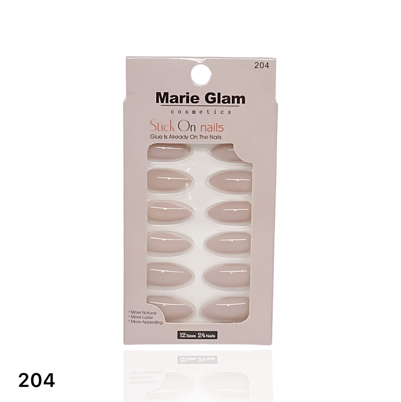 24 Pcs Nails With Glue