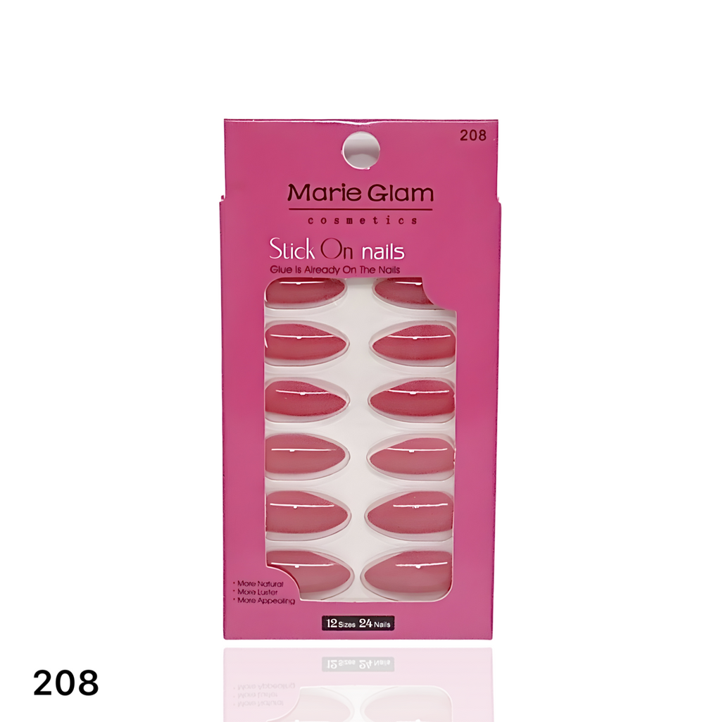 24 Pcs Nails With Glue