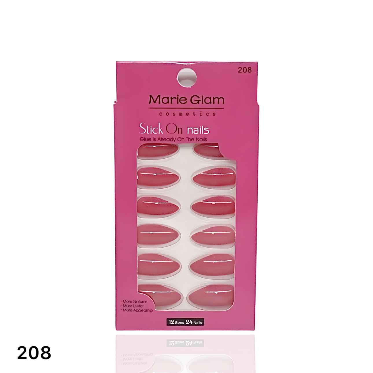 24 Pcs Nails With Glue