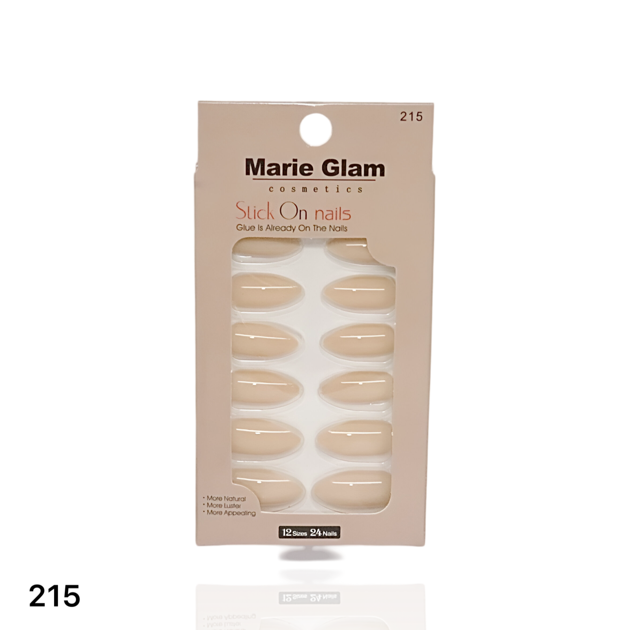 24 Pcs Nails With Glue