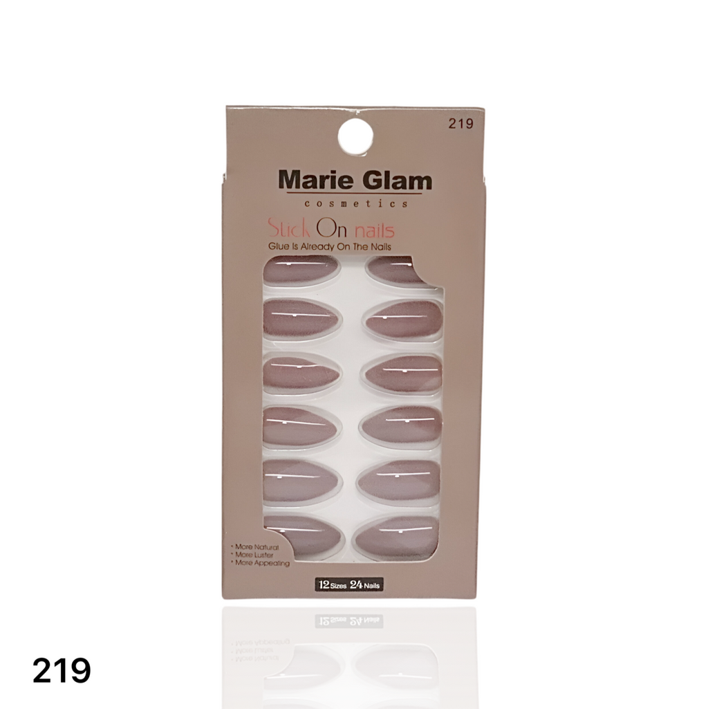 24 Pcs Nails With Glue