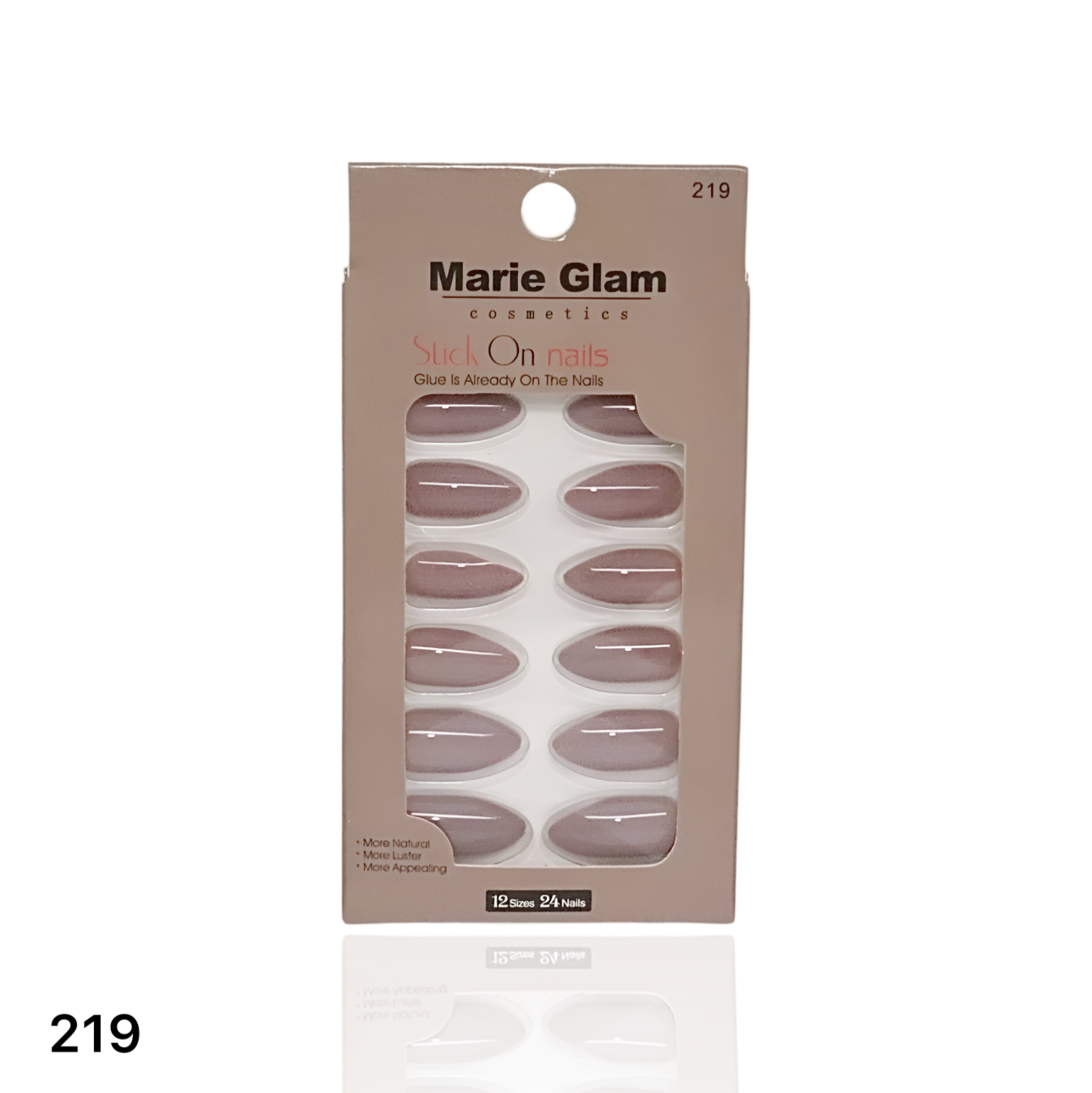 24 Pcs Nails With Glue