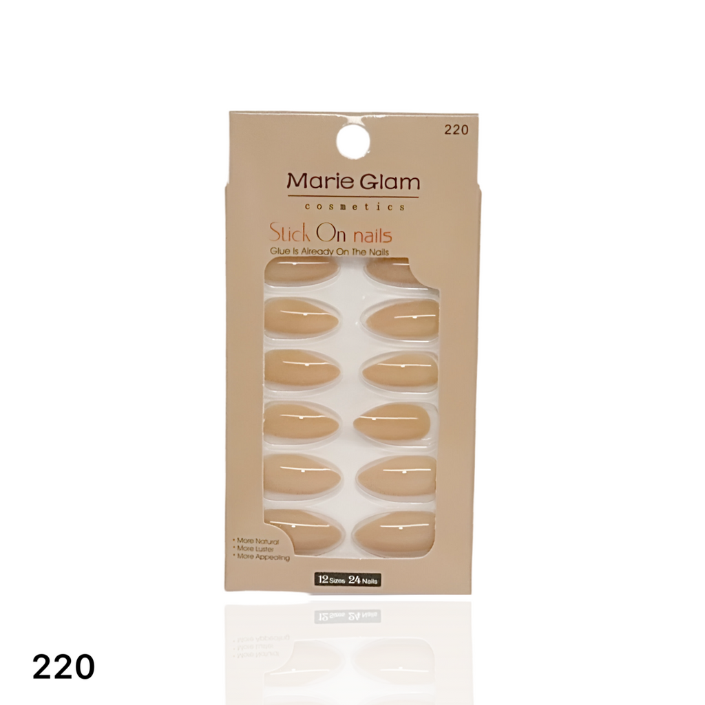 24 Pcs Nails With Glue