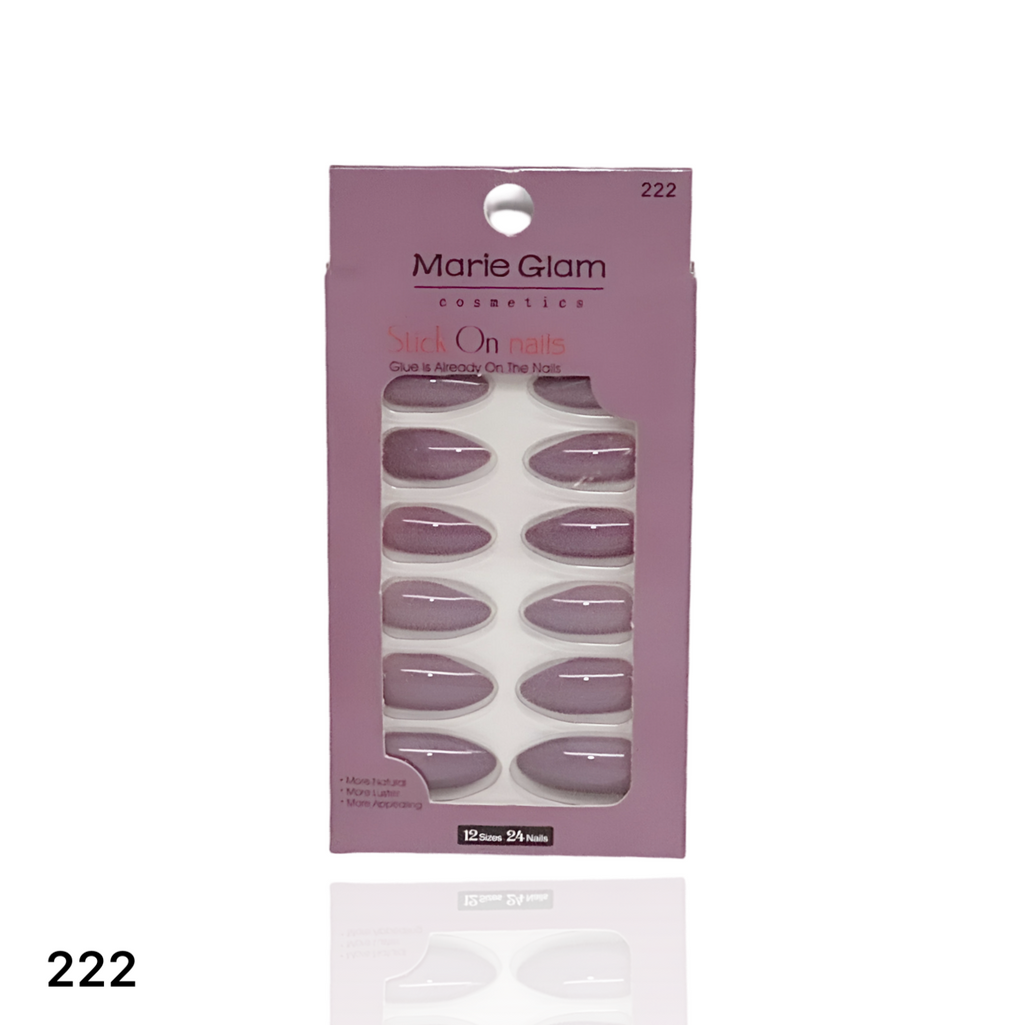 24 Pcs Nails With Glue