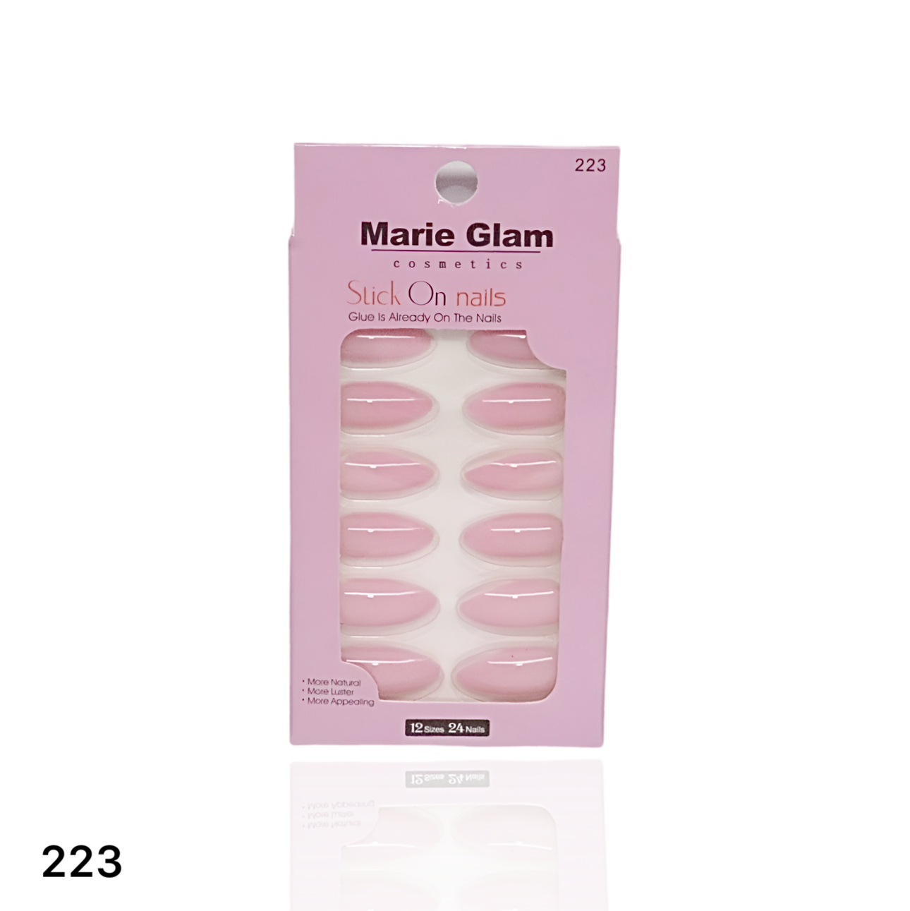 24 Pcs Nails With Glue