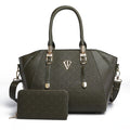 CAMO HANDBAG WITH WALLET