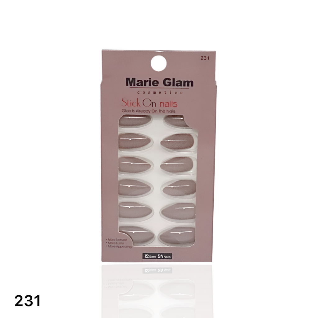 24 Pcs Nails With Glue