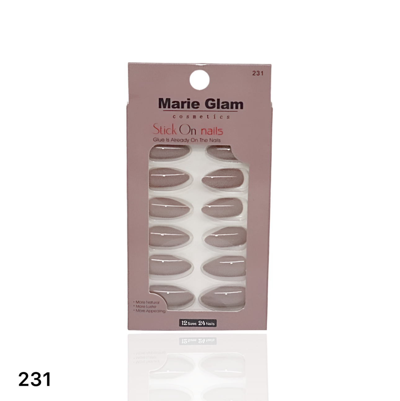 24 Pcs Nails With Glue