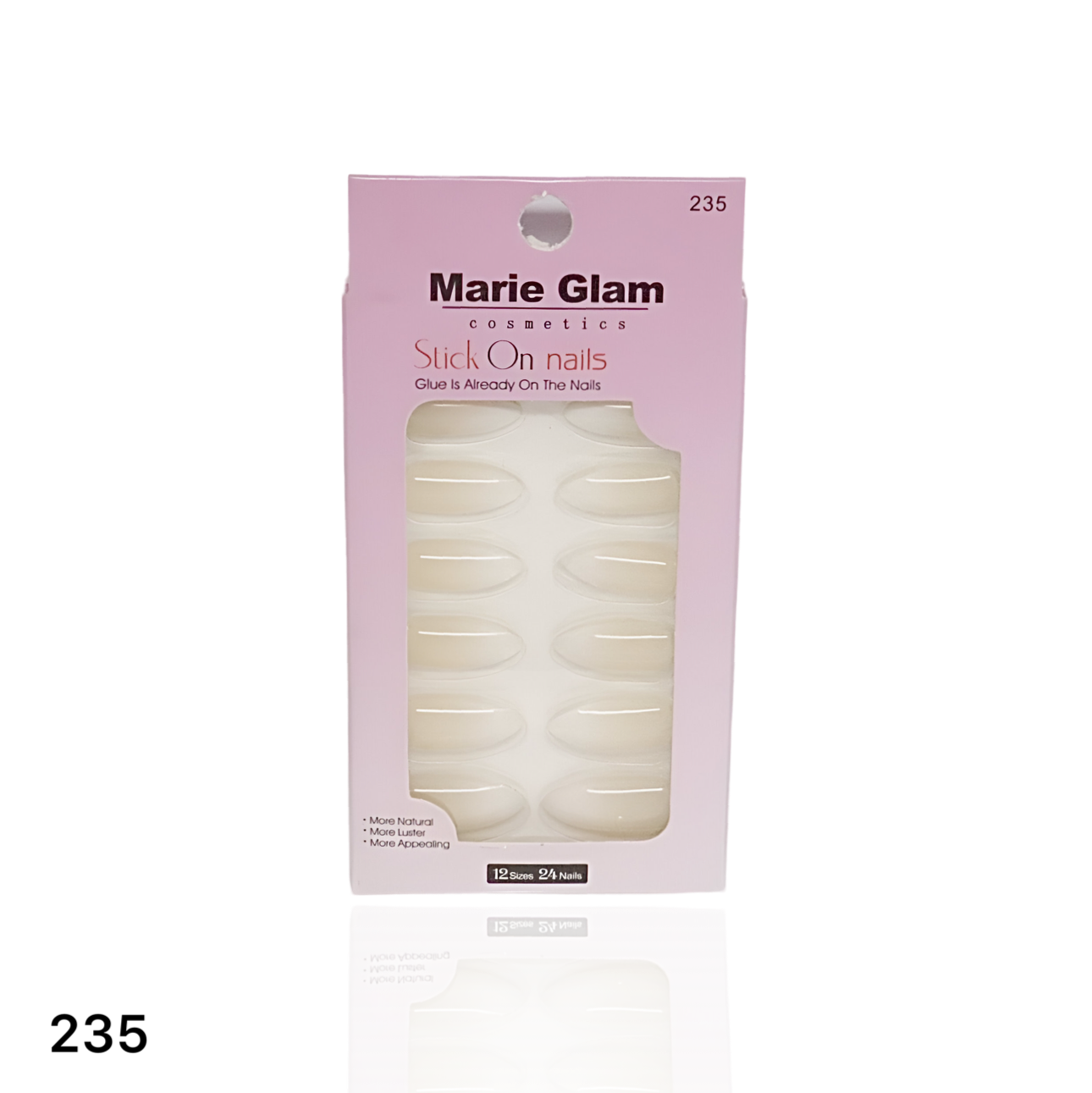 24 Pcs Nails With Glue