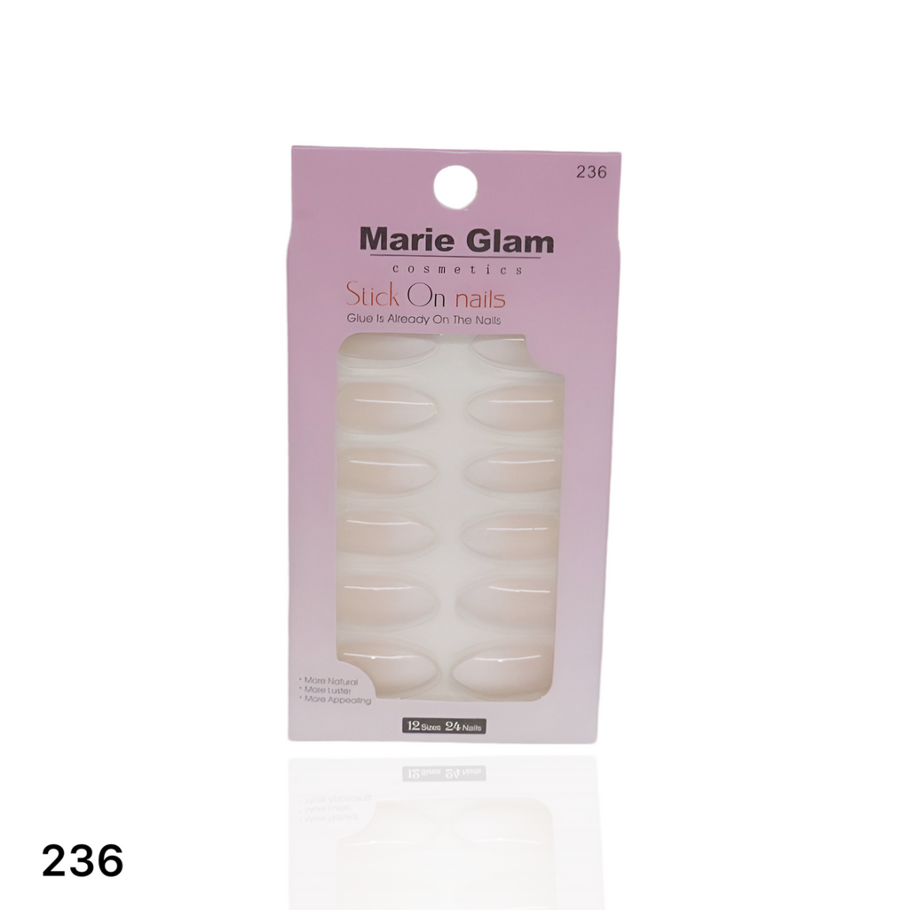 24 Pcs Nails With Glue