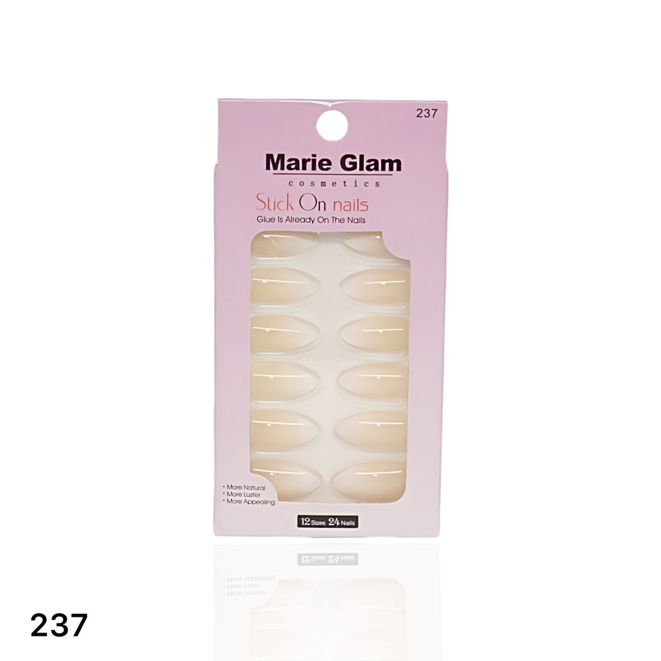 24 Pcs Nails With Glue