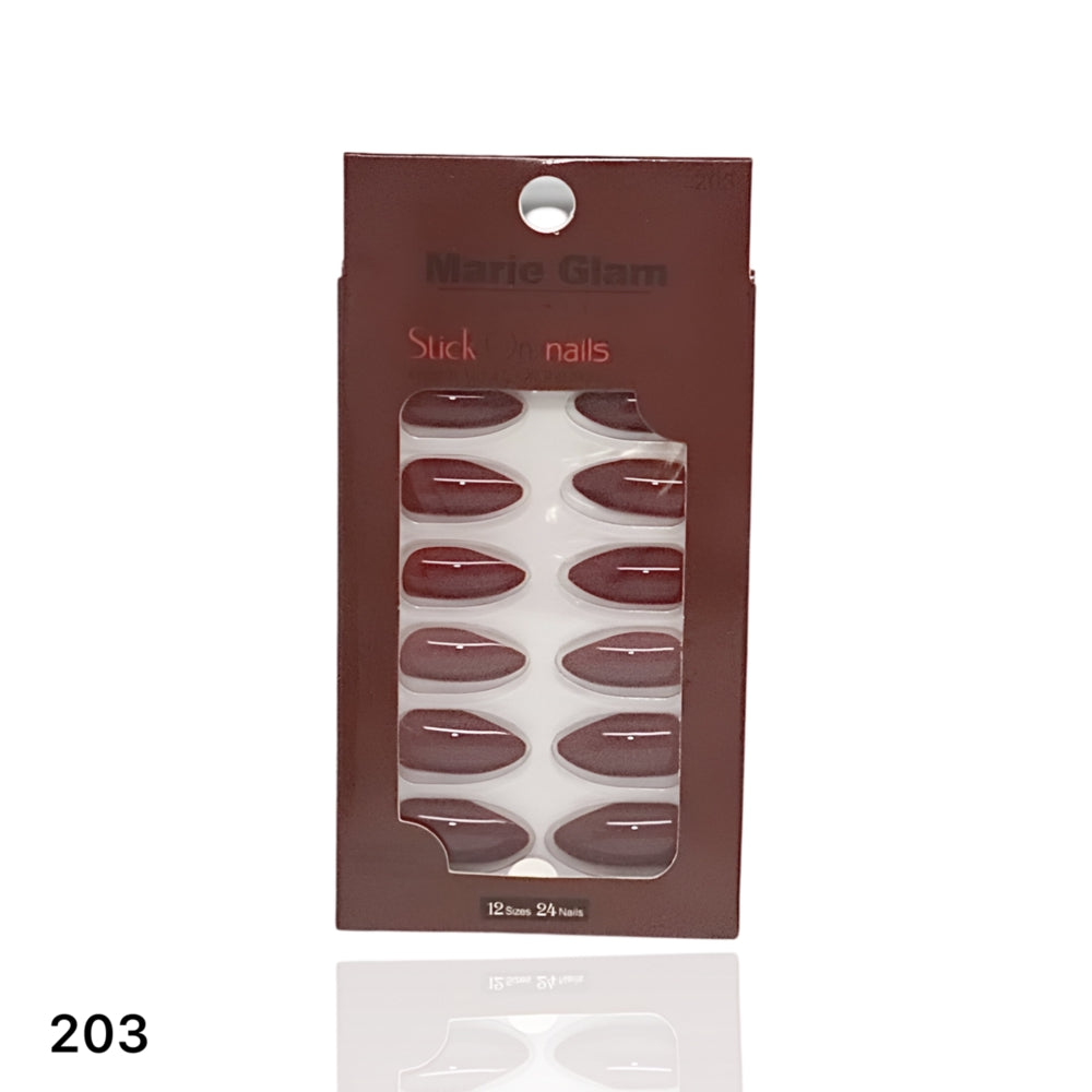 24 Pcs Nails With Glue